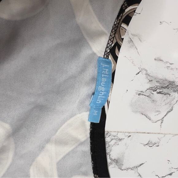 J. McLaughlin Catalina cloth equestrian ribbon buckle top sz M - Picture 5 of 6